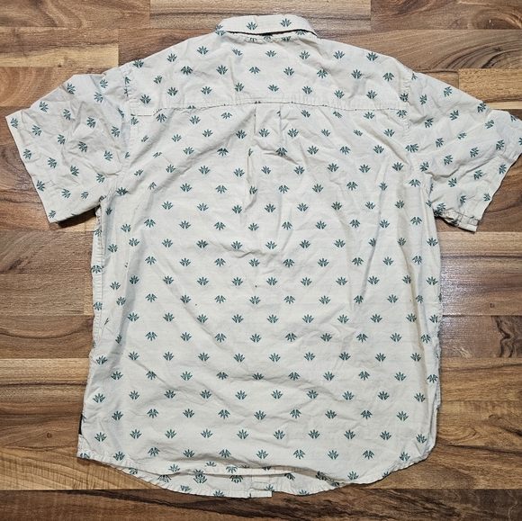 prAna Men’s Large Slim Fit Organic Cotton Blend Shirt Short Sleeve Casual - Picture 8 of 8